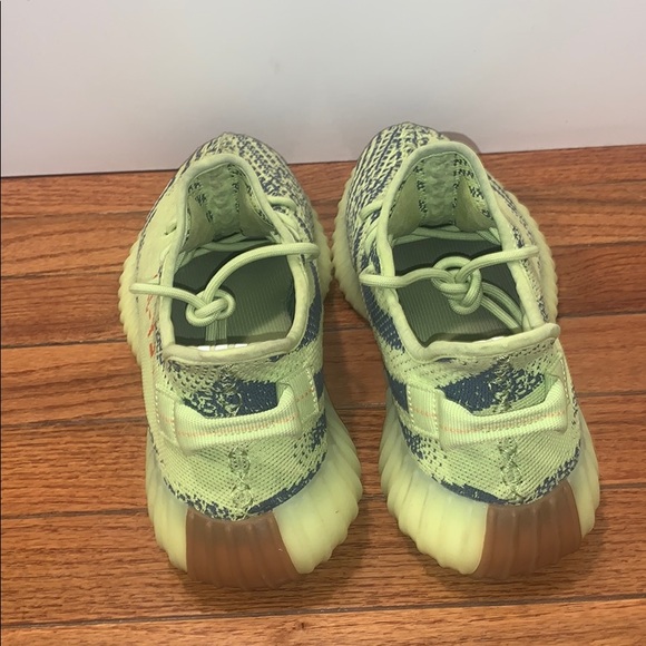 ADIDAS 350 YEEZY BOAST FROZEN YELLOW GREY SNEAKER - Picture 5 of 16